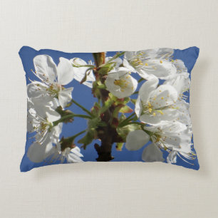 Cojín Decorativo Bloom de Primavera Blanca