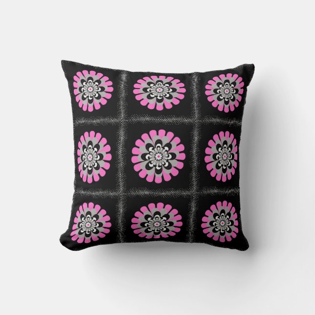Cojín Decorativo Bloom Rubor Patchwork (Anverso)