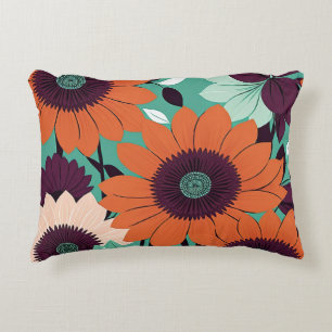 Cojín Decorativo Bloom Sunset - Audaz Arte Vector / Floral Pop Retr