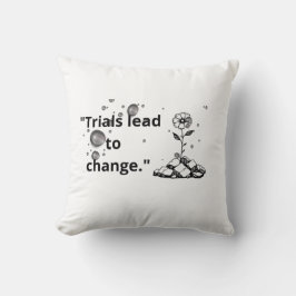 Cojín Decorativo Bloom Through Trials – Strength from the Cracks