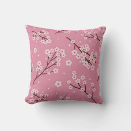 Cojín Decorativo Blooming Pink Sakura Elegant Spring Floral Design