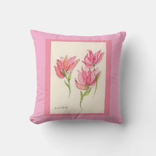 Cojín Decorativo Blooms de Borgoña