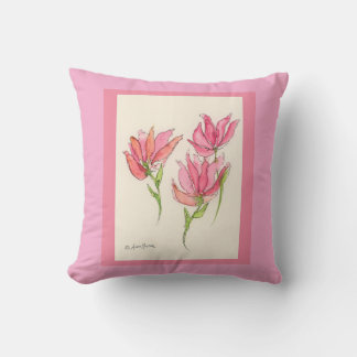 Cojín Decorativo Blooms de Borgoña
