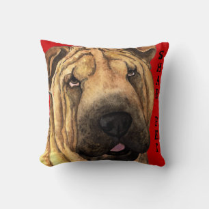 Cojín Decorativo Bloque de color Shar-Pei