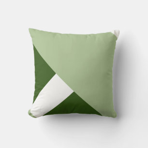 Cojín Decorativo Bloque de color verde moderno 2