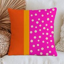 Bloques de color naranja y amarillo con puntos bla