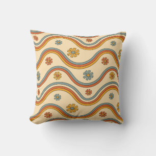 Cojín Decorativo Bloques de ondas retro