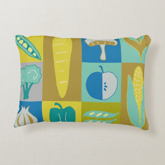 Cojín Decorativo Bloques de vegetación II (Reverso)