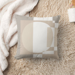 Cojín Decorativo Bloques Geométricos Beige – Simples y Elegantes