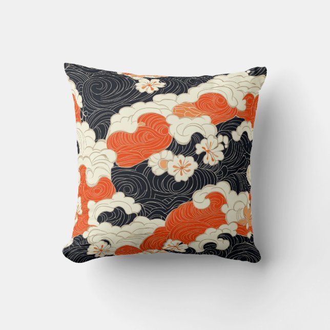 Cojín Decorativo Blossom del océano (Anverso)