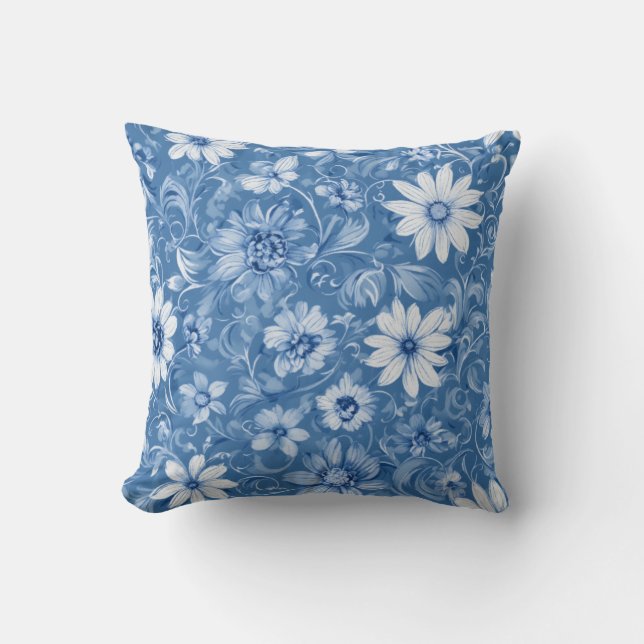 Cojín Decorativo Blossoms De Desplazamiento Pastel (Anverso)