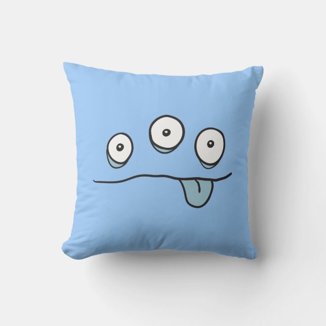 Cojín Decorativo Blue Alien Monster Cushion (Anverso)