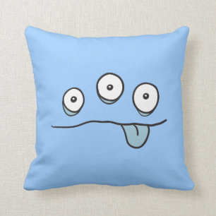 Cojín Decorativo Blue Alien Monster Cushion