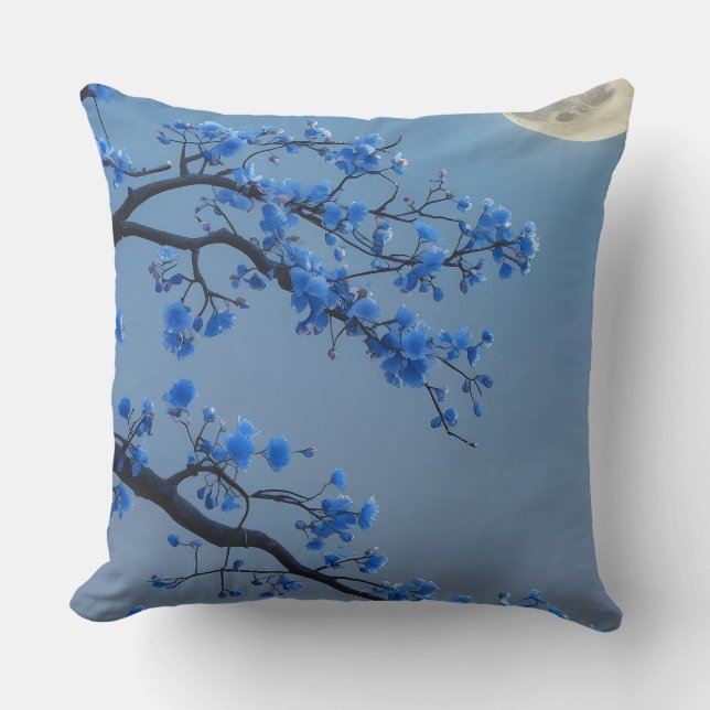 Cojín decorativo_ Blue Blossom Cojín decorativo Mo (Anverso)