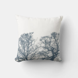 Cojín Decorativo Blue Bottom Trees Tropical Boho