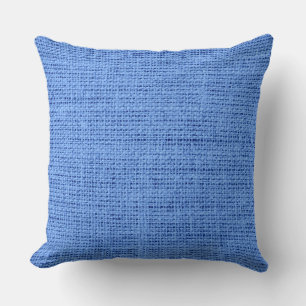 Cojín Decorativo Blue Burlap Linen Rustic Jute