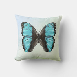 Cojín Decorativo Blue Butterfly Insectos Art Nature Lover