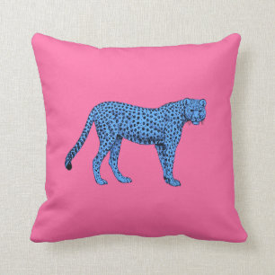 Cojín decorativo Blue Cheetah