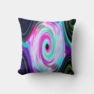 Cojín Decorativo Blue Cosmic Rays 5 Swirl Pillow