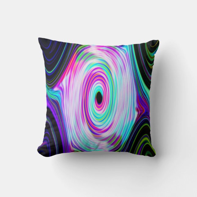 Cojín Decorativo Blue Cosmic Rays 5 Swirl Pillow (Anverso)
