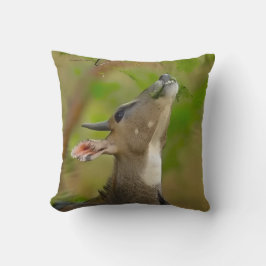 Cojín Decorativo Blue cow Throw Pillow, Throw Pillow 16" x 16"