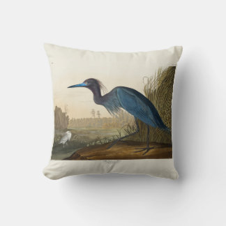Cojín Decorativo Blue Crane o Heron, 1836, Las aves de América