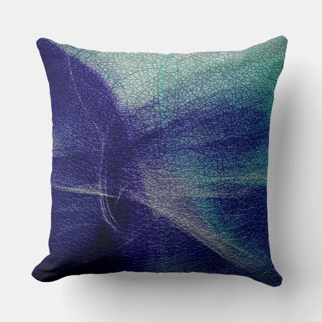 Cojín Decorativo Blue Deco Leather Look (Anverso)