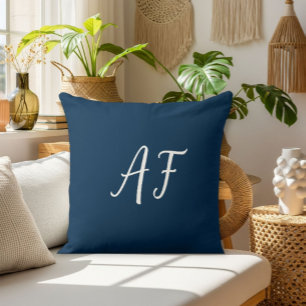 Cojín Decorativo Blue Decorative Throw Pillow, Simple Solid Color