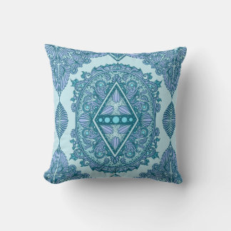Cojín Decorativo Blue Diamond Mandala
