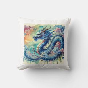 Cojín Decorativo Blue Dragon 300724AREF141 - Watercolor