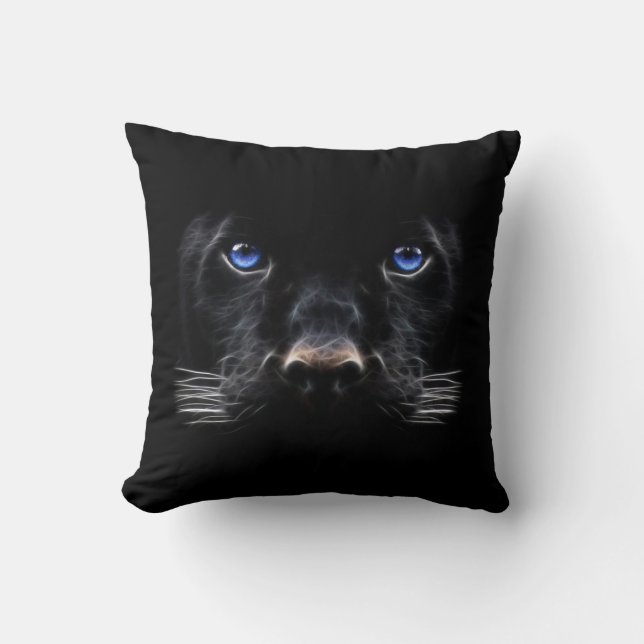 Cojín Decorativo Blue Eyes Black Panther (Anverso)