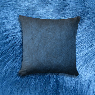 Cojín Decorativo Blue Faux Leather