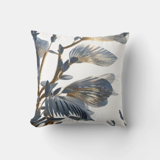 Cojín Decorativo Blue Floral Design Plant