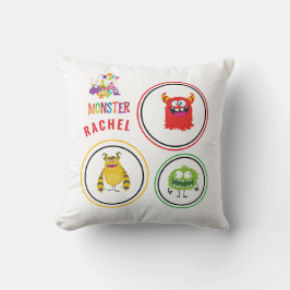 Cojín Decorativo Blue FUN Monster KIDS Child Name