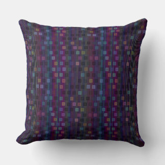 Cojín Decorativo Blue, green, purple, pink squares with stripes