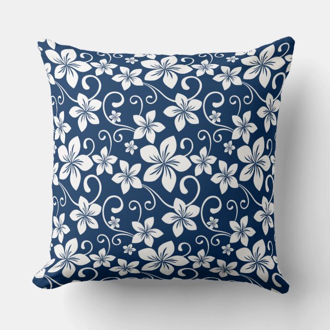 COJÍN DECORATIVO BLUE HAWAII (NAVY BLUE) (Anverso)