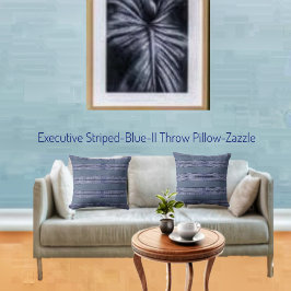 Cojín Decorativo Blue II Ejecutivo a rayas