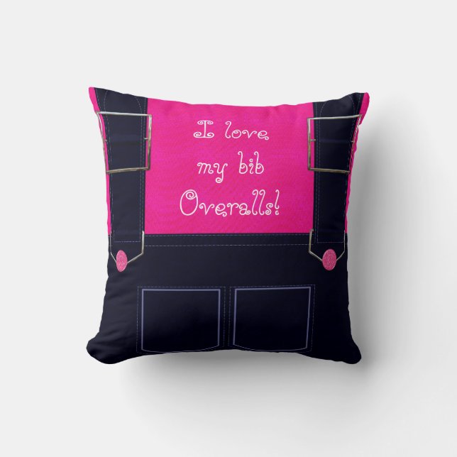 Cojín Decorativo Blue Jean Bib Overalls PILLOW (Anverso)