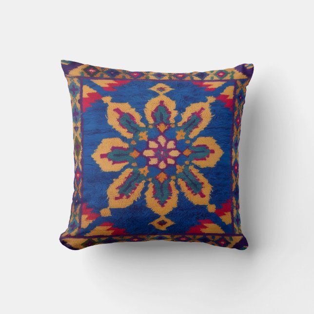 Cojín Decorativo Blue Kilim Pillows USA: Reclutado para casas estad (Anverso)