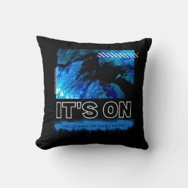 Cojín Decorativo Blue Marble Abstract Acrylic Street Graphic