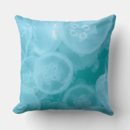 Cojín Decorativo Blue ocean transparente medusa de tiembla