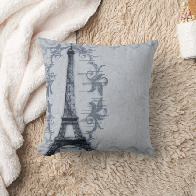Cojín Decorativo Blue Paris Grunge American MoJo Pillow (Manta)
