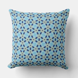 Cojín Decorativo Blue Petal Harmony Throw Pillow