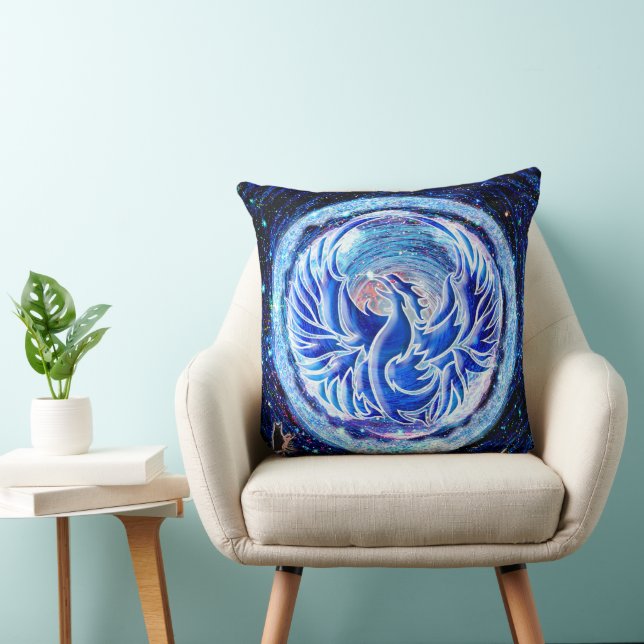Cojín Decorativo Blue Phoenix (Silla)