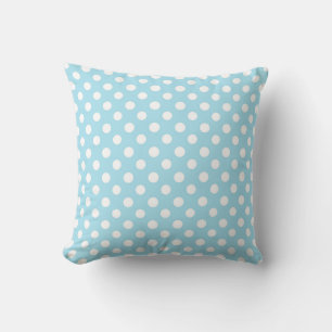 Cojín Decorativo Blue Polkadot Glam Girly Trendy Stylish