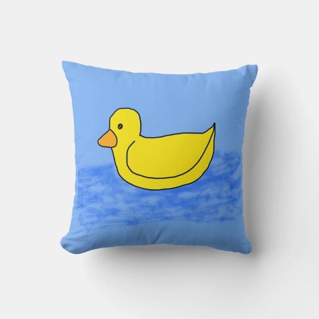 Cojín Decorativo Blue Popcorn Anime Ducky (Anverso)