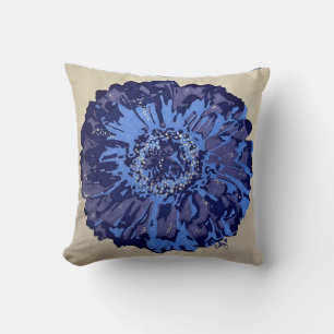 Cojín decorativo Blue & Purple Daisy (Periwinkle)