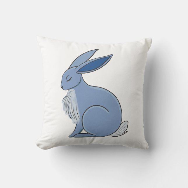 Cojín Decorativo Blue Rabbit (Anverso)