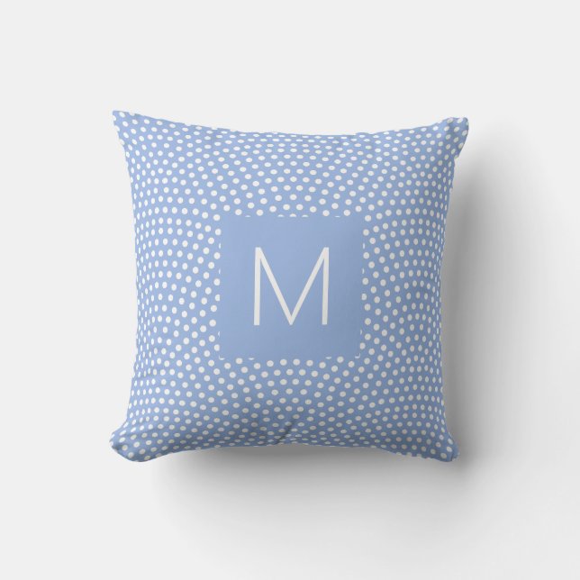 Cojín Decorativo Blue Same Komon (piel de tiburón) Monogramado (Anverso)