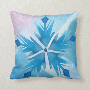 Cojín decorativo Blue Snowflakes